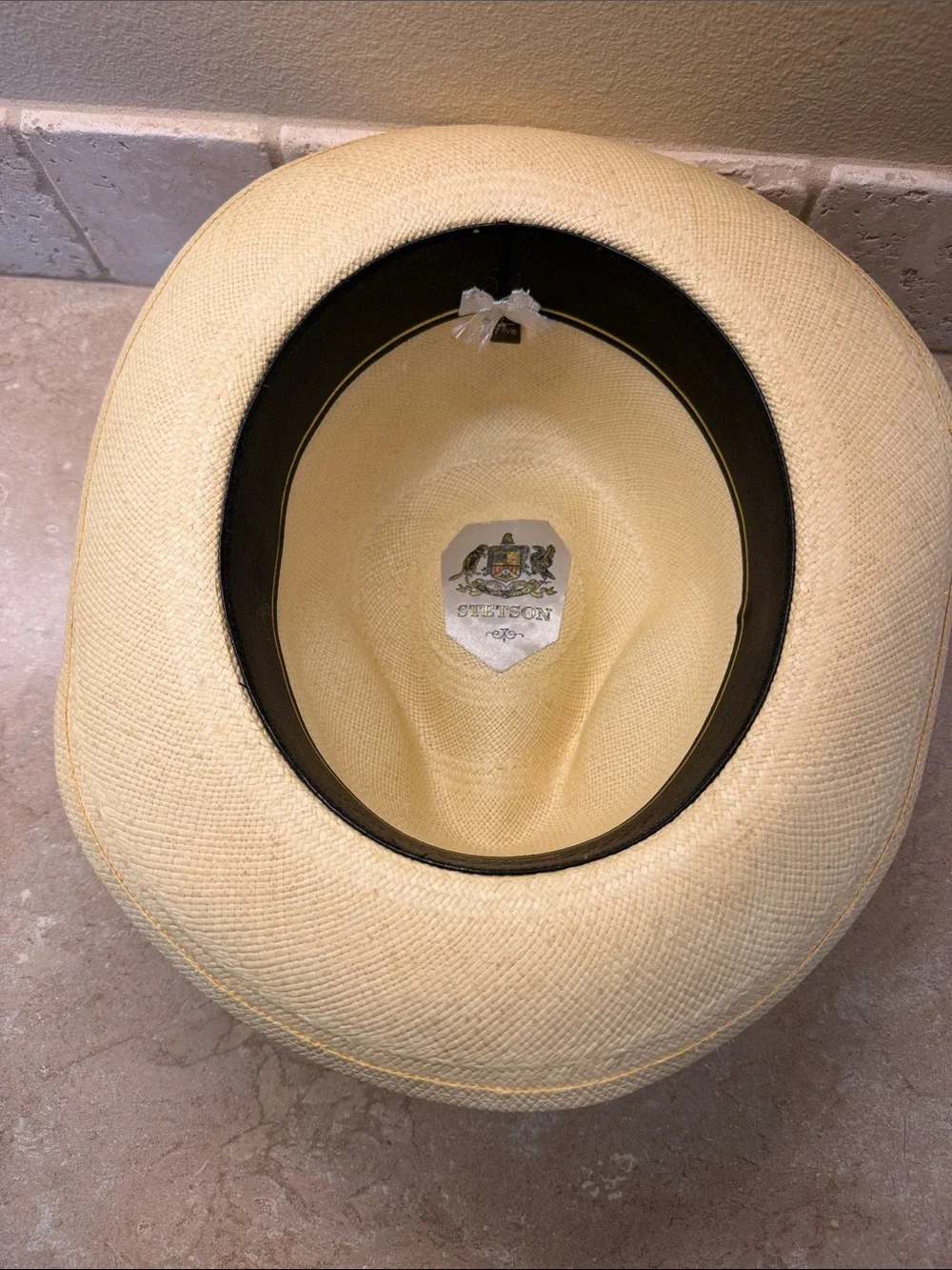 Stetson fedora Straw Hat size 7 5/8